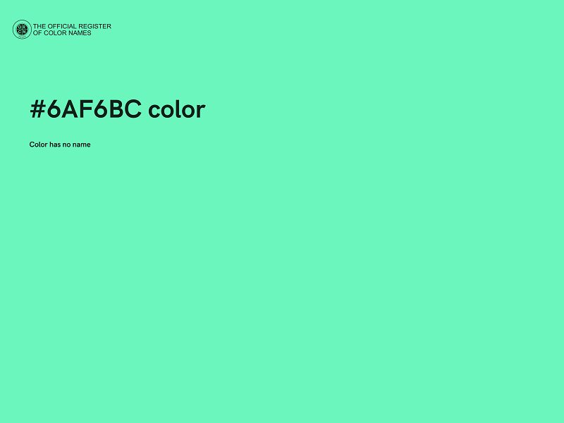 #6AF6BC color image