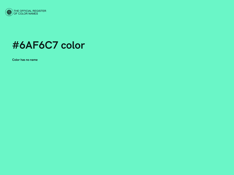 #6AF6C7 color image