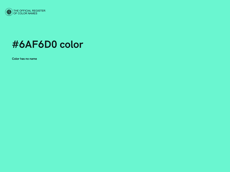 #6AF6D0 color image
