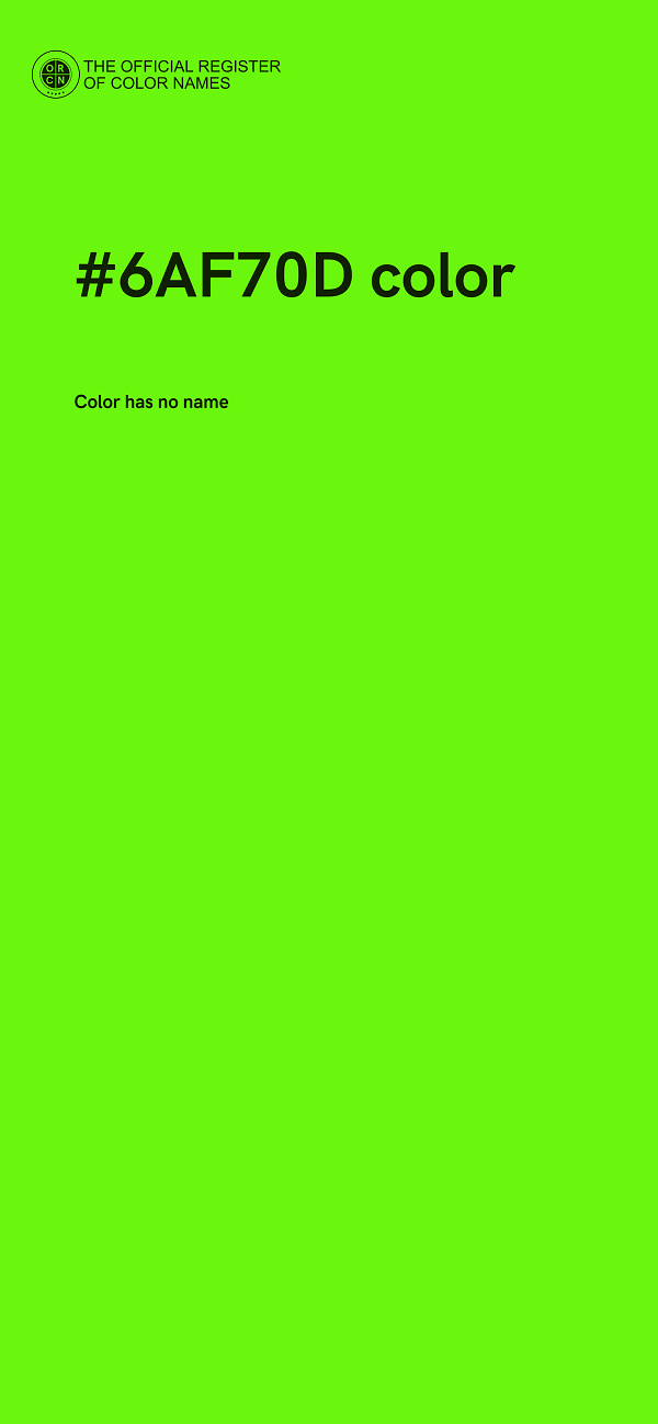 #6AF70D color image