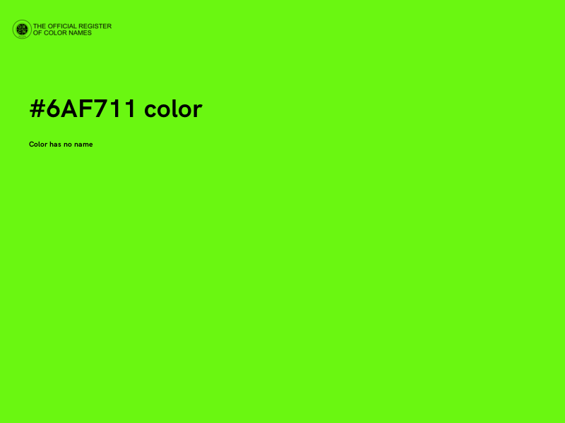 #6AF711 color image