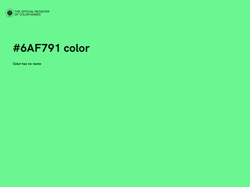 #6AF791 color image