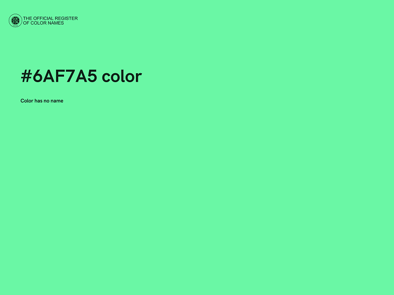 #6AF7A5 color image