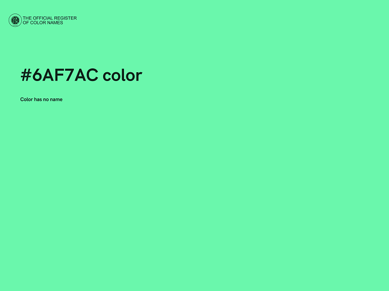 #6AF7AC color image