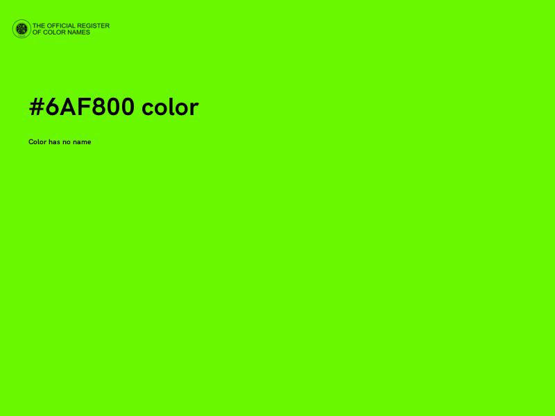 #6AF800 color image