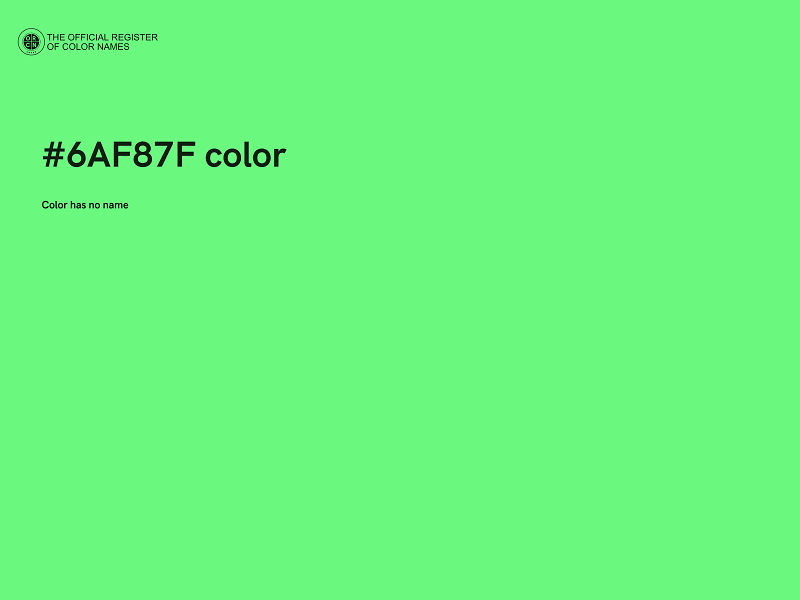 #6AF87F color image