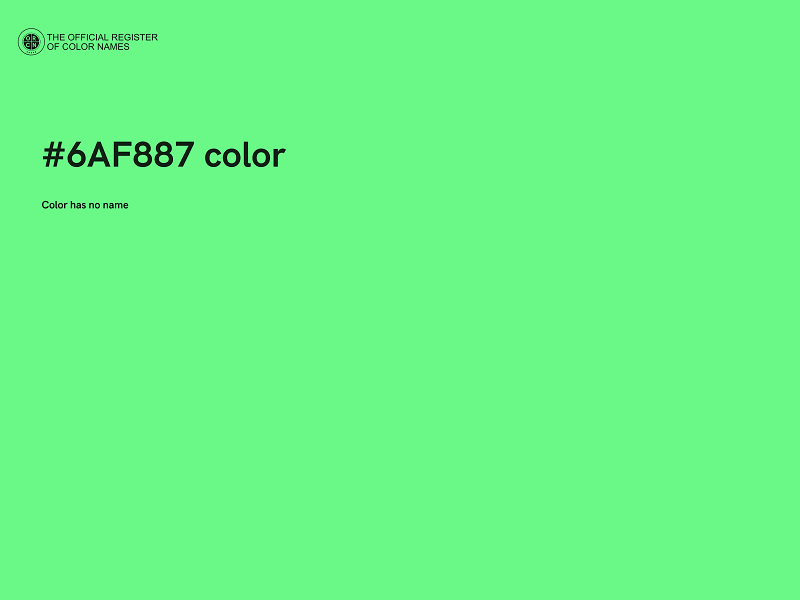 #6AF887 color image