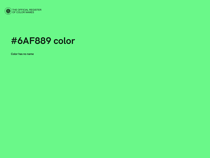 #6AF889 color image