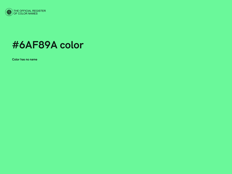 #6AF89A color image