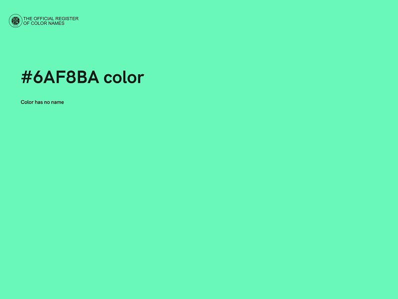 #6AF8BA color image