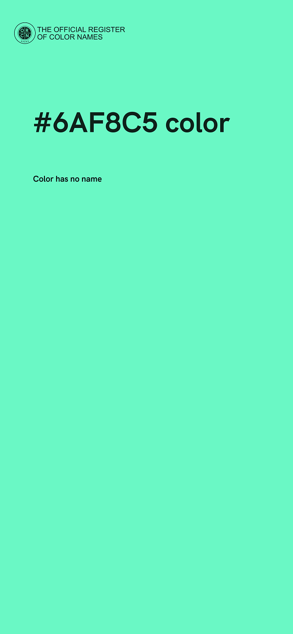 #6AF8C5 color image