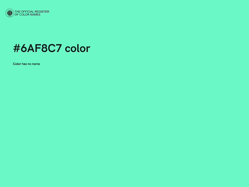 #6AF8C7 color image