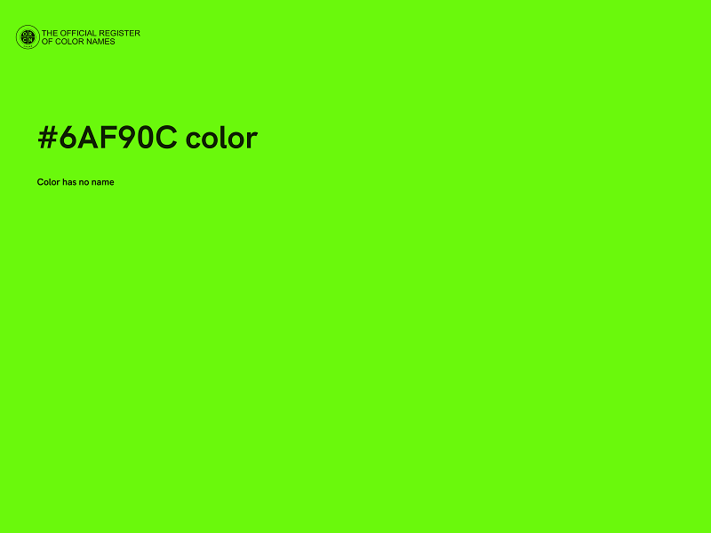 #6AF90C color image