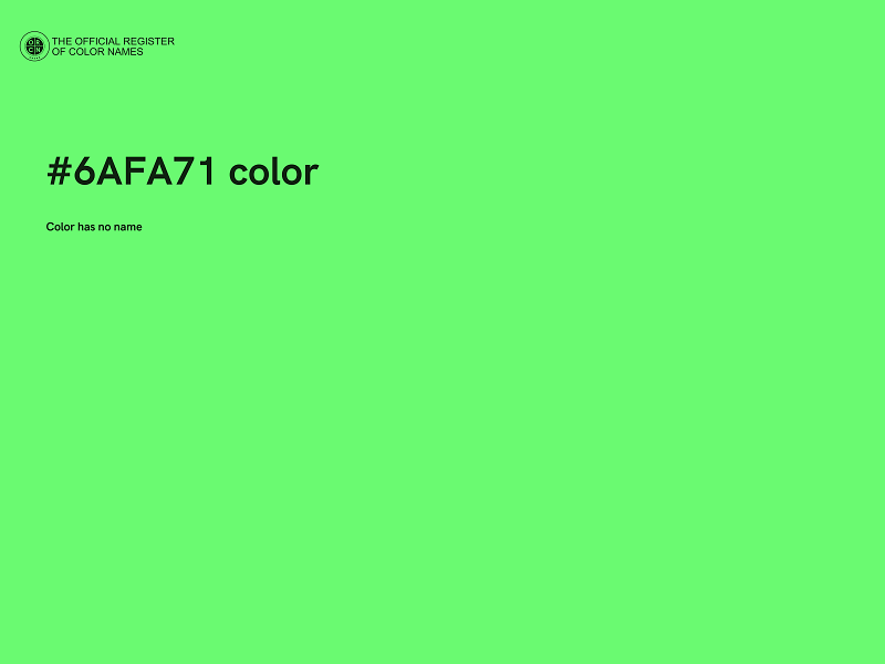 #6AFA71 color image