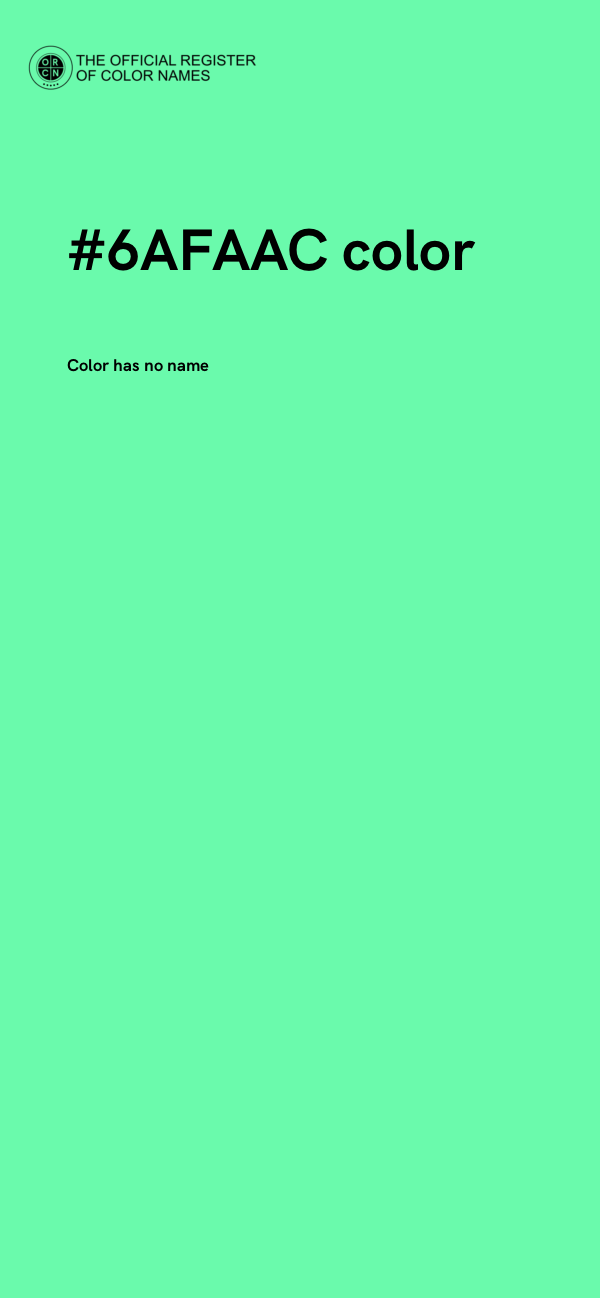 #6AFAAC color image