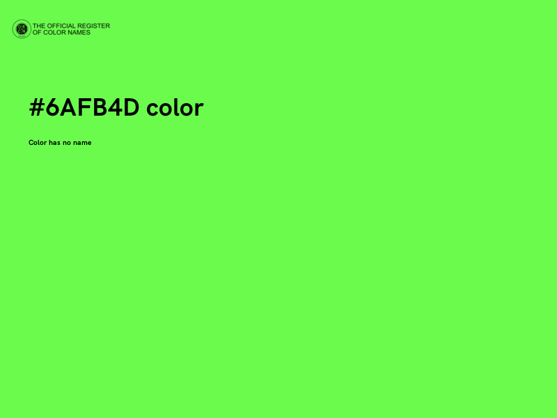 #6AFB4D color image