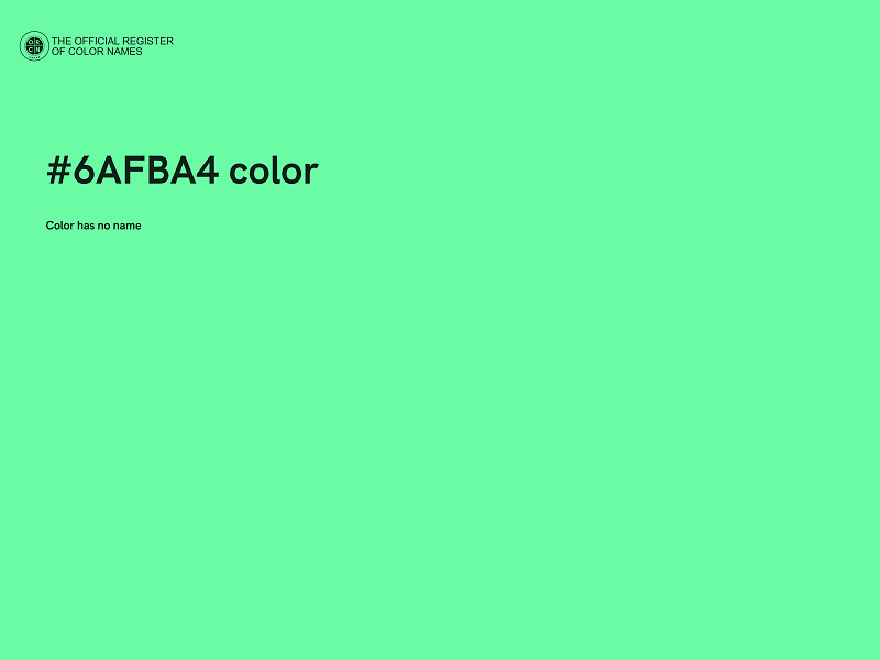 #6AFBA4 color image