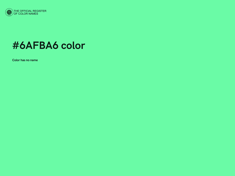 #6AFBA6 color image