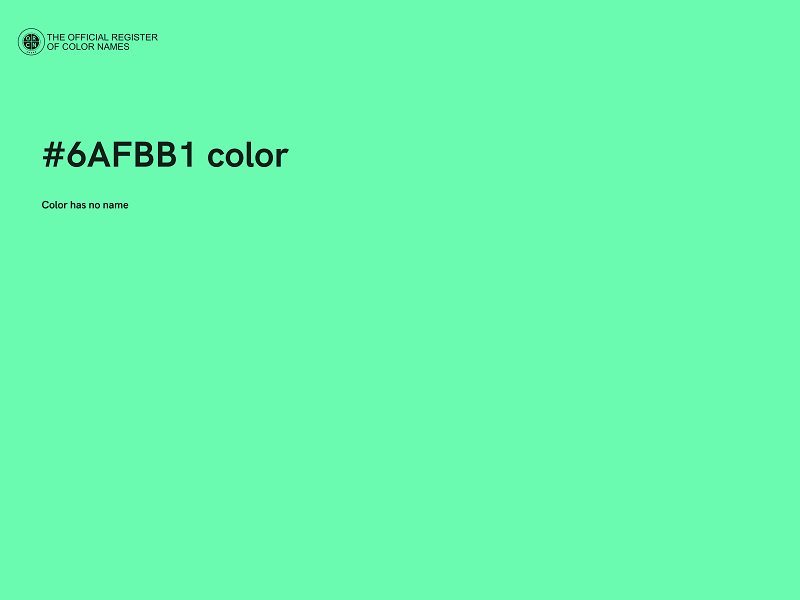 #6AFBB1 color image