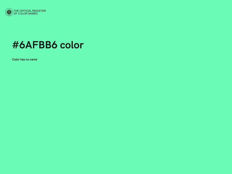 #6AFBB6 color image