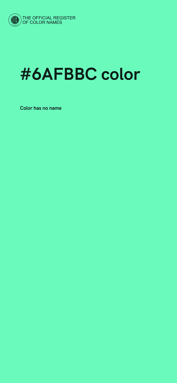 #6AFBBC color image