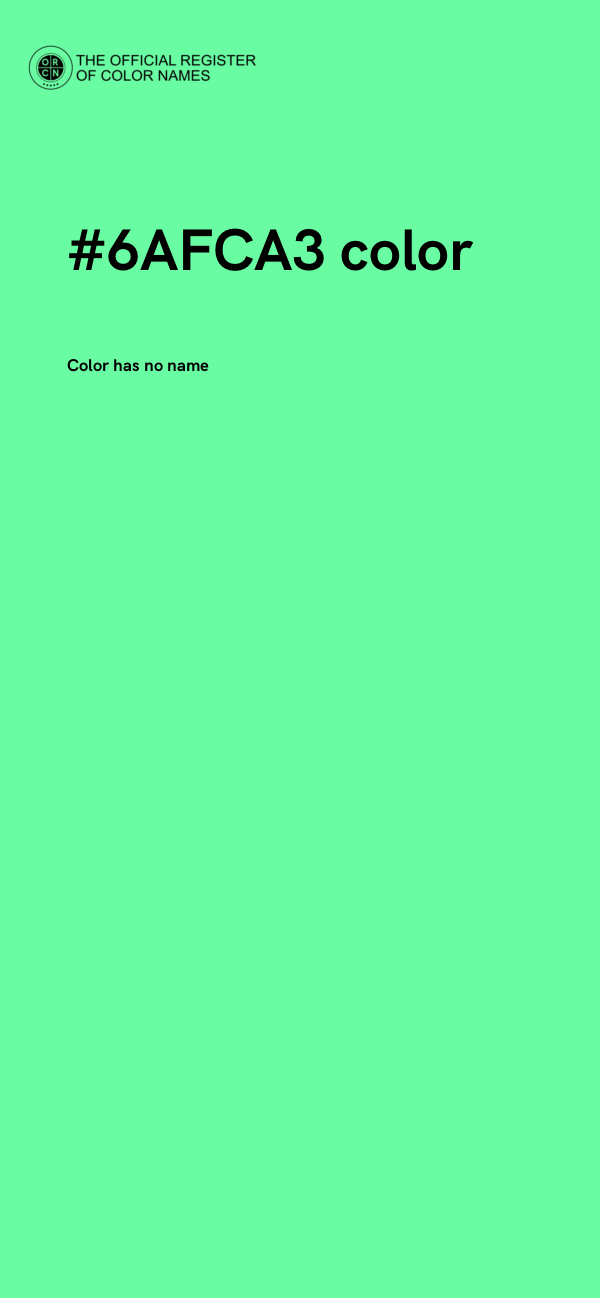 #6AFCA3 color image