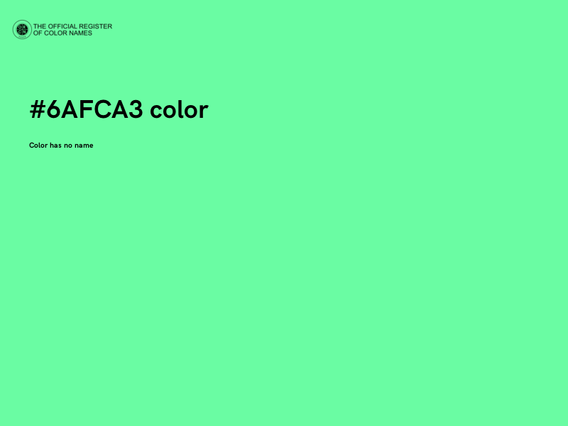 #6AFCA3 color image