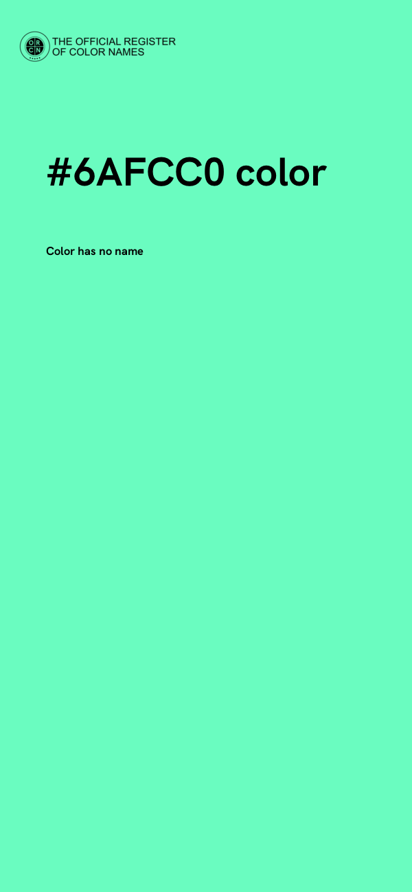 #6AFCC0 color image