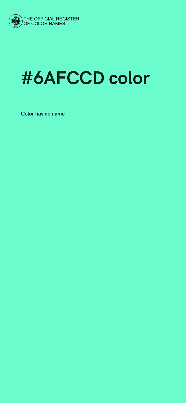 #6AFCCD color image