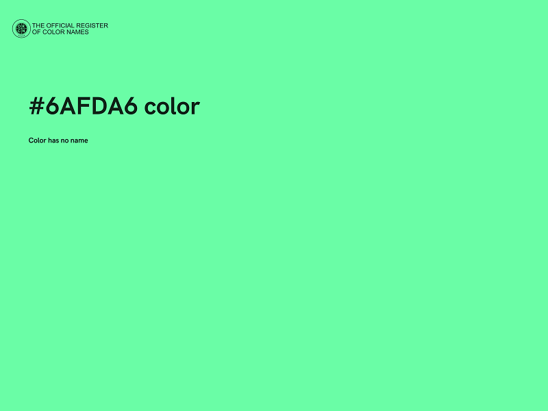 #6AFDA6 color image