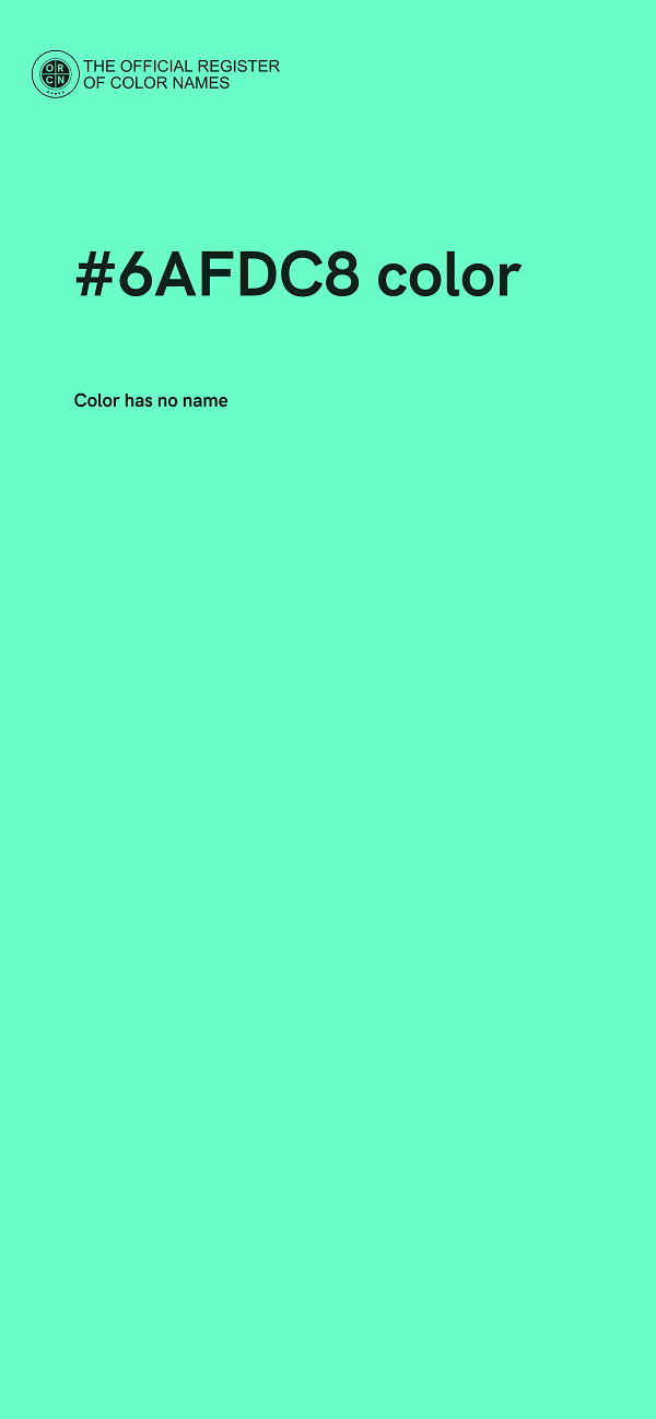 #6AFDC8 color image