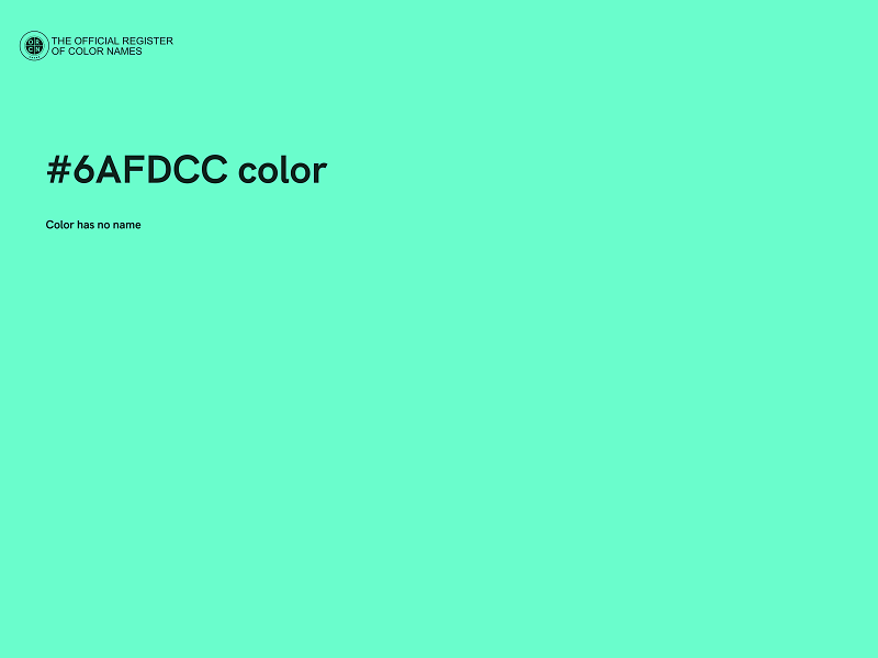 #6AFDCC color image