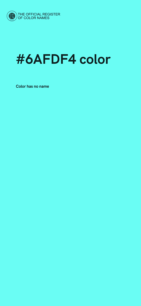 #6AFDF4 color image