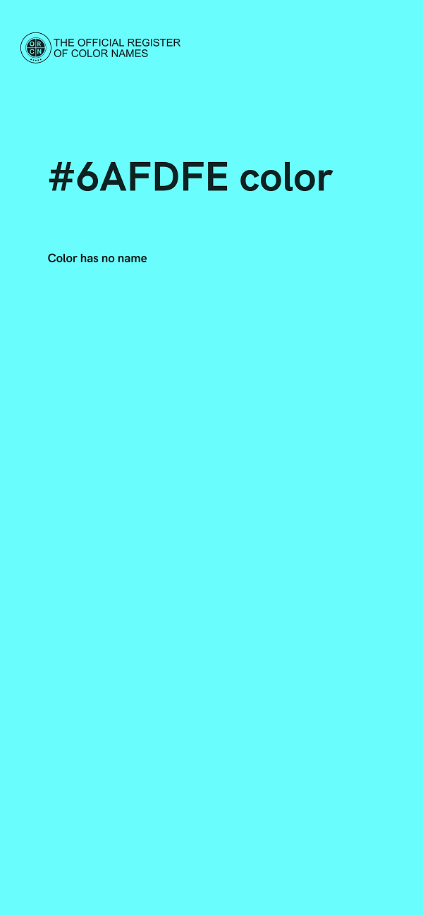 #6AFDFE color image
