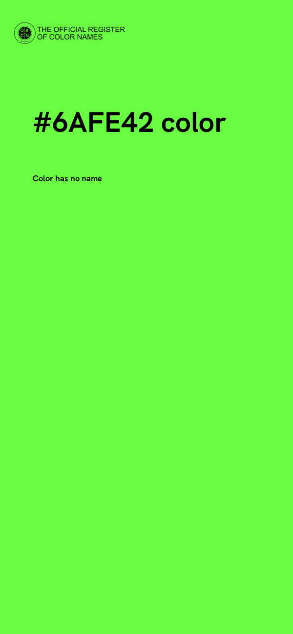 #6AFE42 color image