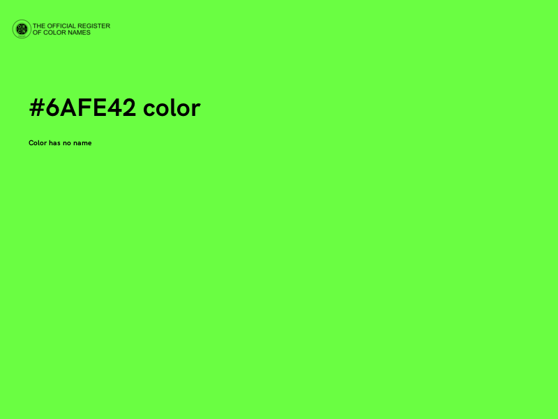 #6AFE42 color image