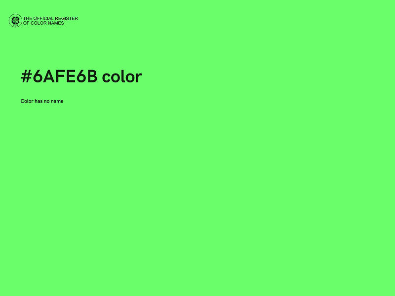 #6AFE6B color image