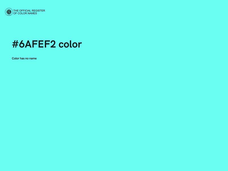 #6AFEF2 color image