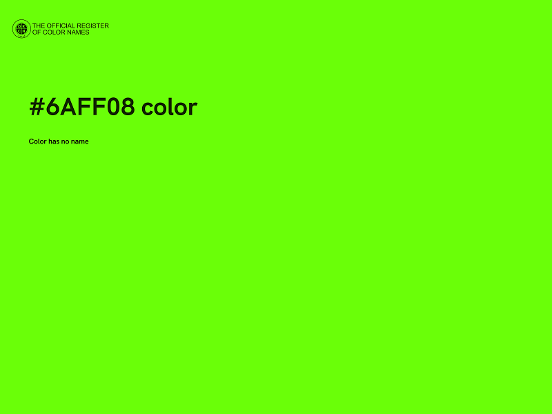 #6AFF08 color image