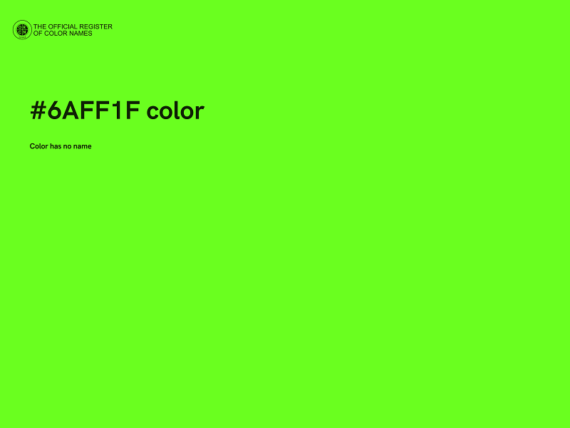 #6AFF1F color image