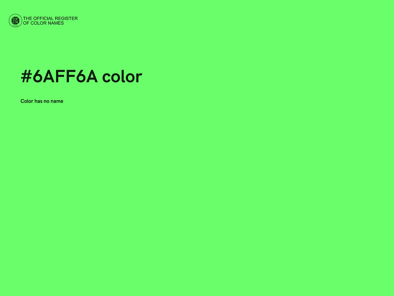 #6AFF6A color image