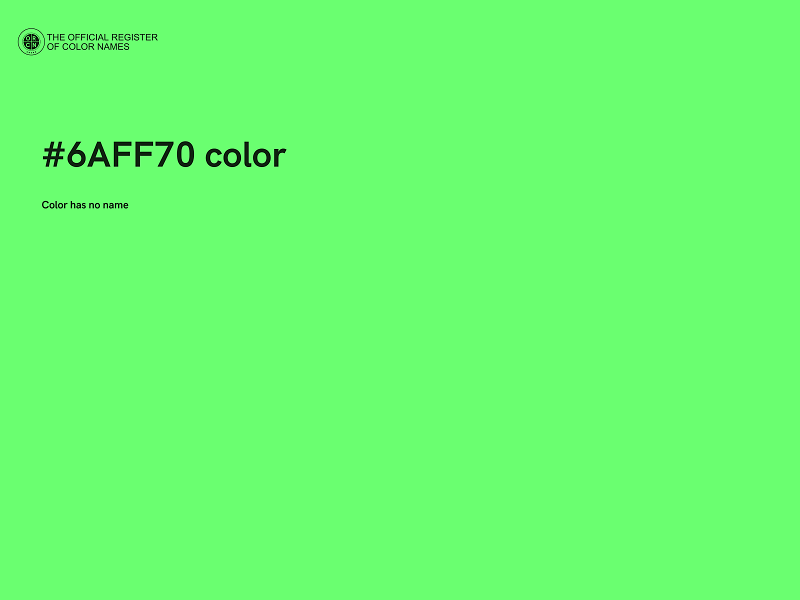 #6AFF70 color image