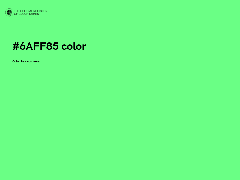 #6AFF85 color image