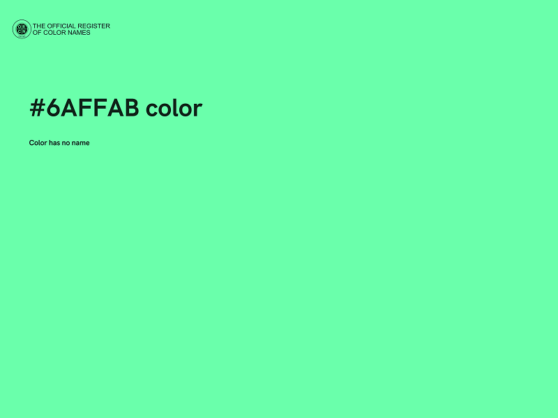 #6AFFAB color image