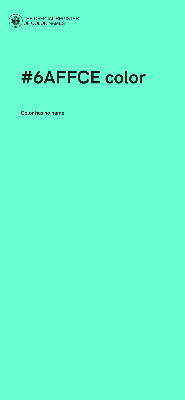 #6AFFCE color image