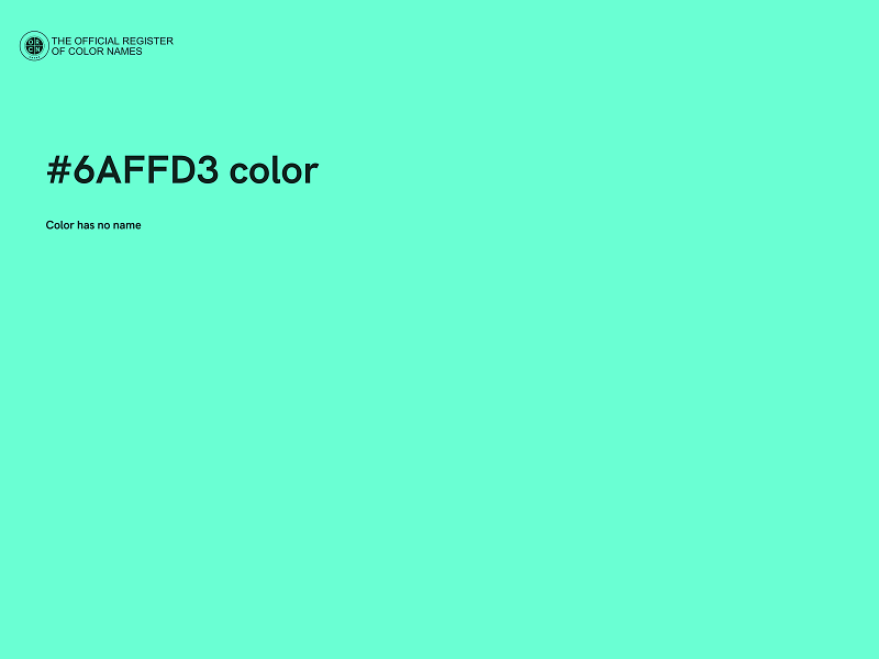 #6AFFD3 color image