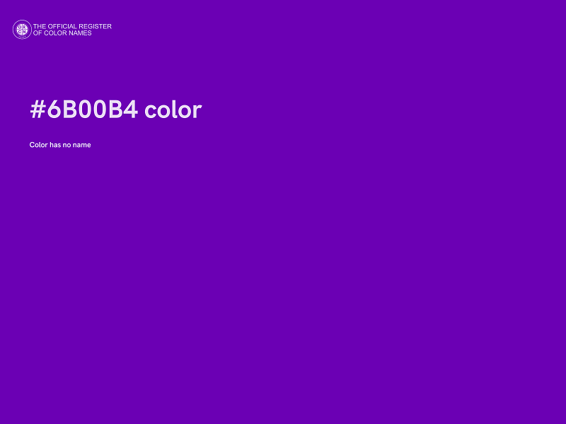 #6B00B4 color image