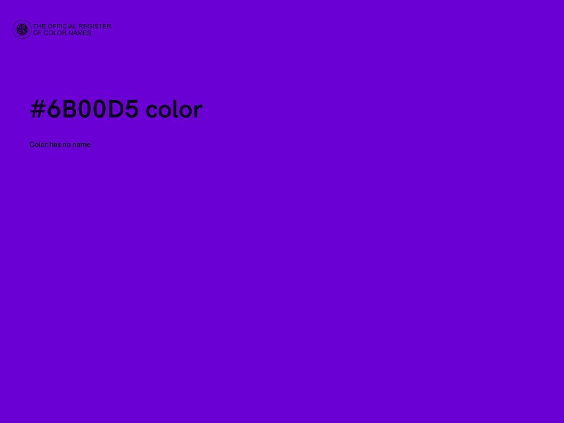 #6B00D5 color image