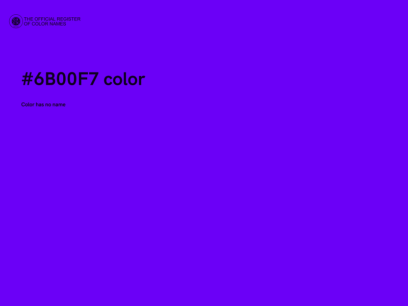 #6B00F7 color image