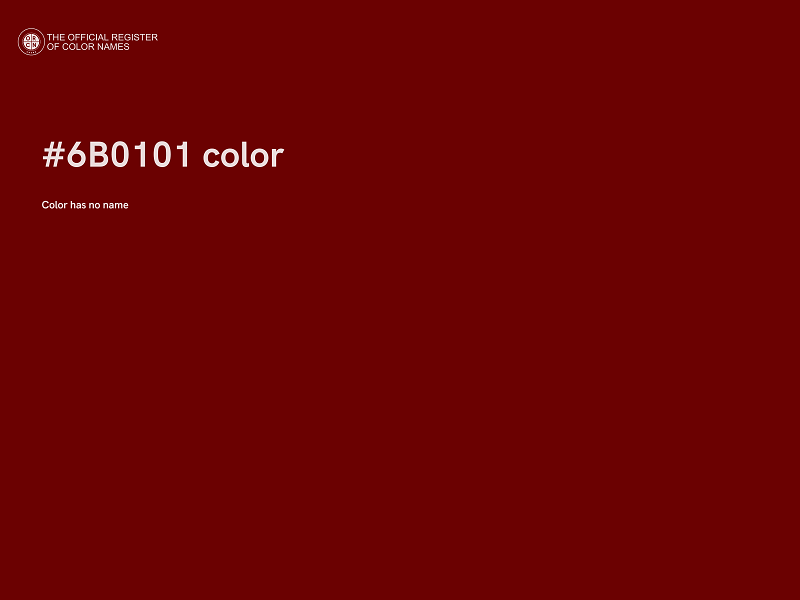#6B0101 color image